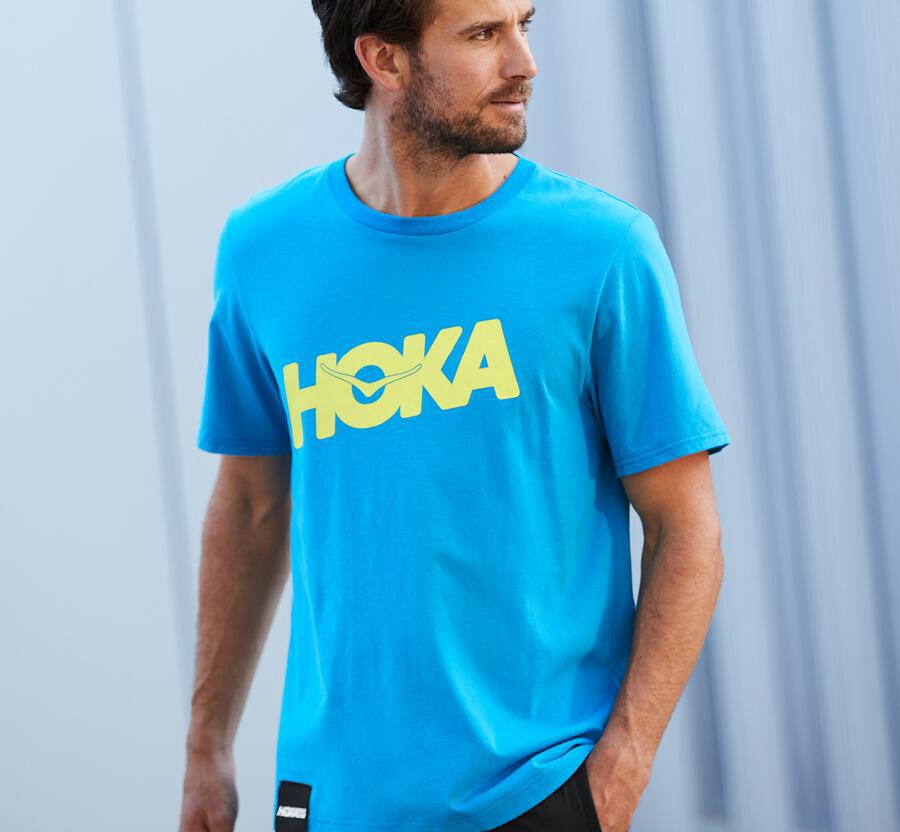 Camisa Hoka One One Hombre Azules - Brand - PFJV32056